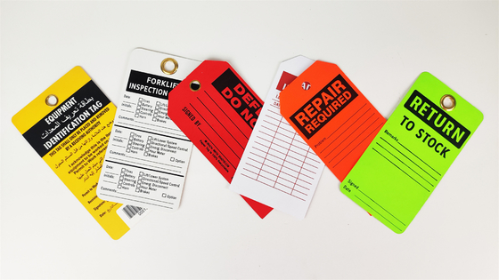 Customized Plastic Safety Tag Colorful With Custom Design