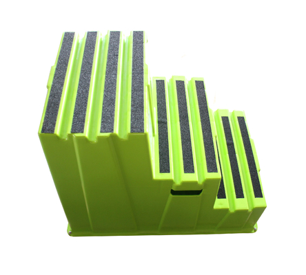 Durable Polyethylene Stackable Step Stool Net Weight 17.6 Lb Nestable