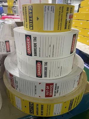 Danger Tag PVC Durable Waterproof Writable Plastic Safety Tag