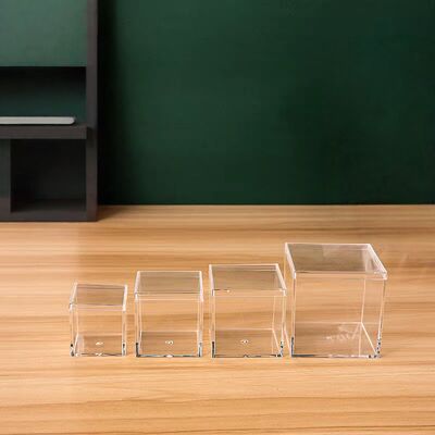 Customize Acrylic Display Plexiglass Mini Storage Box With Lid Acrylic Box
