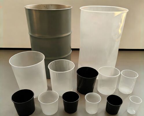 Factory Wholesale Custom Safe Plastic 5 15 30 55 Gallon LDPE Transparent Round Bottom Plastic Drum Liners Bags