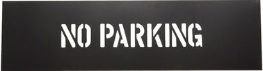 Black Plastic Typographic Stencils for Professional Use