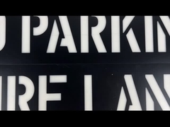 شابلون نامه پلاستیکی پی وی سی ترافیک برای مکان عمومی مشکی