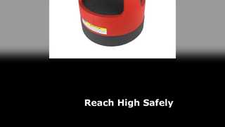 چهارپایه قرمز 15 پله با ظرفیت 300 پوند