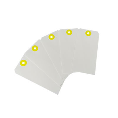 برچسب هدیه وینیل خالی ضد اشک PVC ضد آب برچسب پلاستیکی با بند سیم