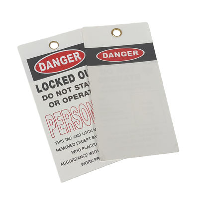 Customizable 146*76mm PVC Safety Tag with 0.25mm Thickness and CMYK Printing for Industrial Use