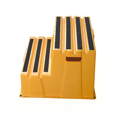 صندلی قدم قابل جمع و جور با ظرفیت بار 500 پوند، مواد HDPE سازگار با محیط زیست و طراحی ضد لغزشی برای استفاده خانگی و صنعتی