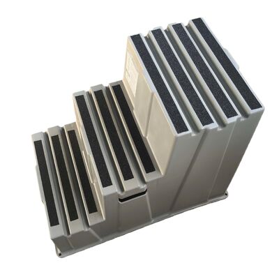 زیرپایی قابل انباشت با ظرفیت تحمل وزن 500 پوند، ساخته شده از HDPE سازگار با محیط زیست و طراحی ضد لغزش