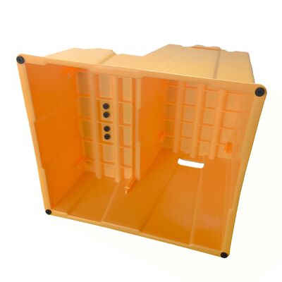 Durable Stackable Step Stool with 500 lb Load Capacity, Eco-friendly HDPE Material, and Non-slip Design