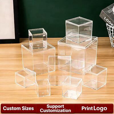 Customize Acrylic Display Plexiglass Mini Storage Box With Lid Acrylic Box