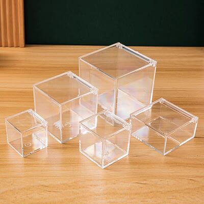 Modern for Acrylic Storage Box for Home Office & Bathroom Desk Storage