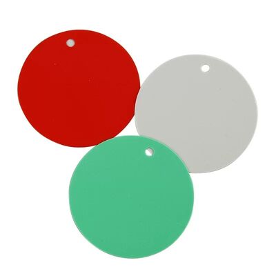 برچسب های چاپی سفارشی رنگ آمیزی PVC دایره ای ضد آب برچسب های گرد پلاستیکی