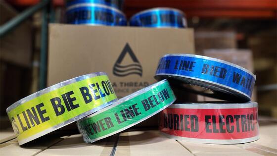 Custom Printed Logo Detectable Underground Marking Tape Roll Non-adhesive Warning Tape