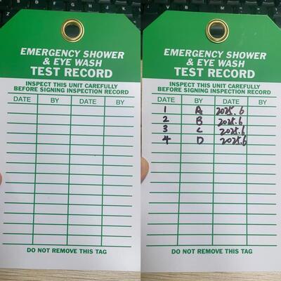 برچسب ایمنی پلاستیکی ضد آب با قابلیت دید بالا برای شناسایی ایمنی قفل و برچسب